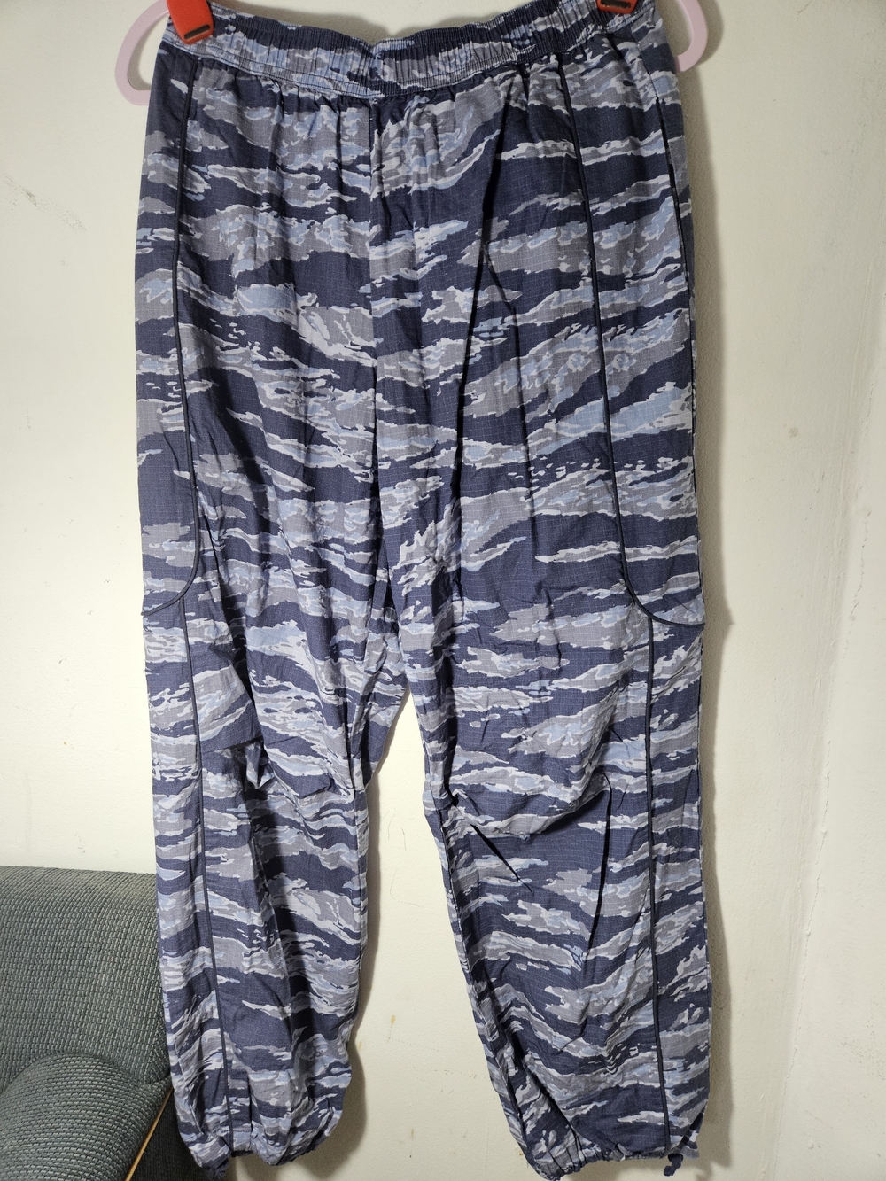 BDG Blue Camouflage Canvas Joggers